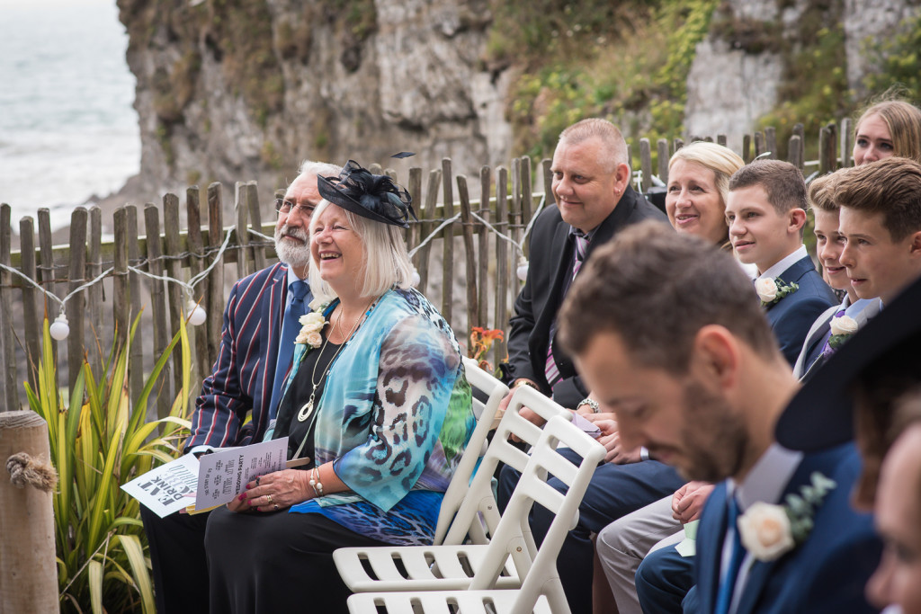 Tunnels Beach Wedding : Charlotte and Dave
